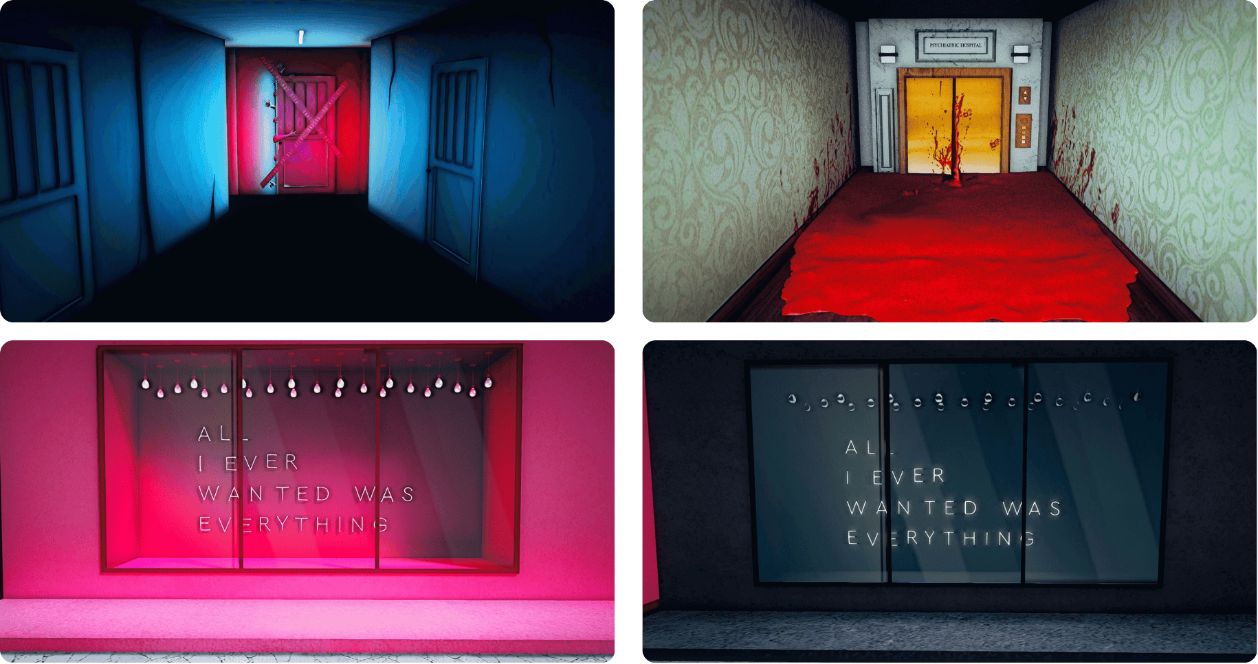 Keep OUT! | Psych Hospital | Pink AIEWWE | Grey AIEWWE